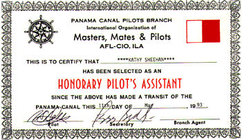 Certificate - Honorary Pilot's Assistant