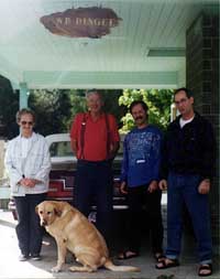 The Dingees gathering in Port Renfrew